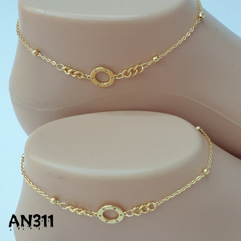 English Gold Anklets