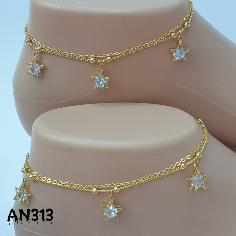 English Gold Anklets