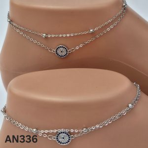 English Silver Anklets