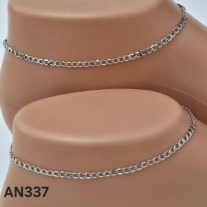 English Silver Anklets